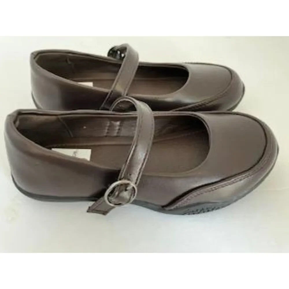 Little Girls School 10 Dark Brown Mary Jane Shoes Sz 12/29